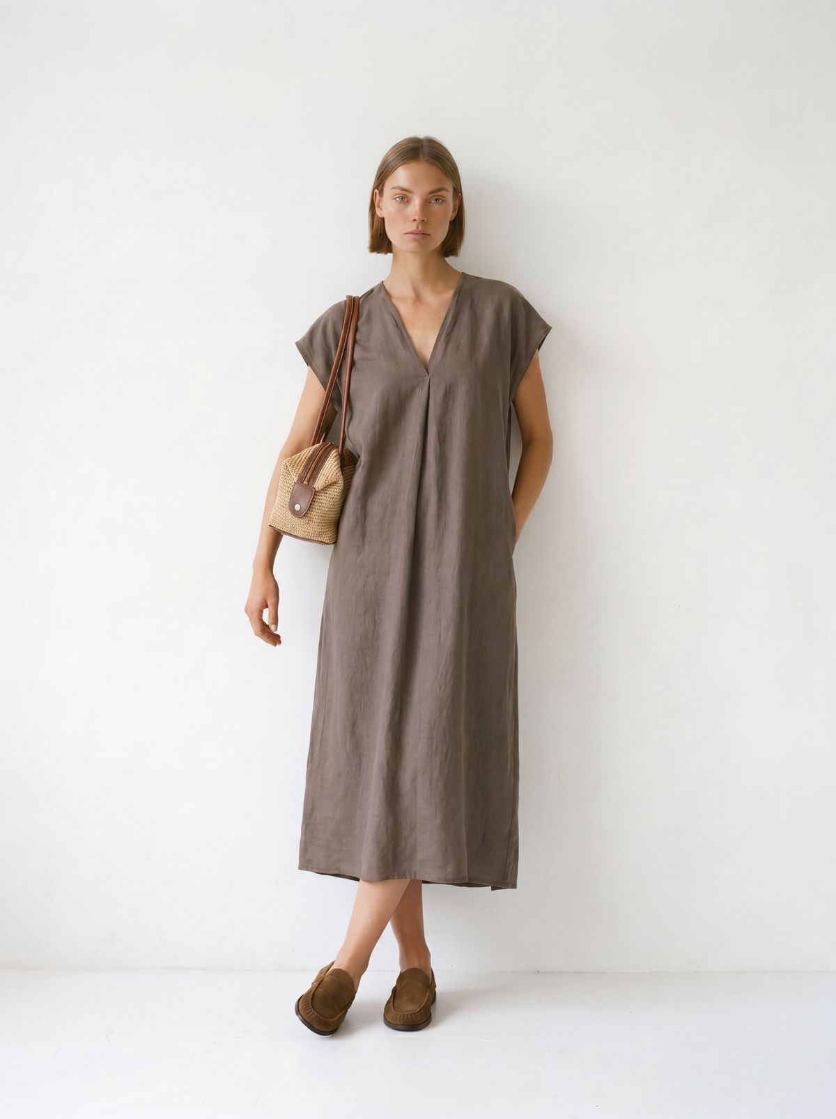 Vestido Túnica - Marrón