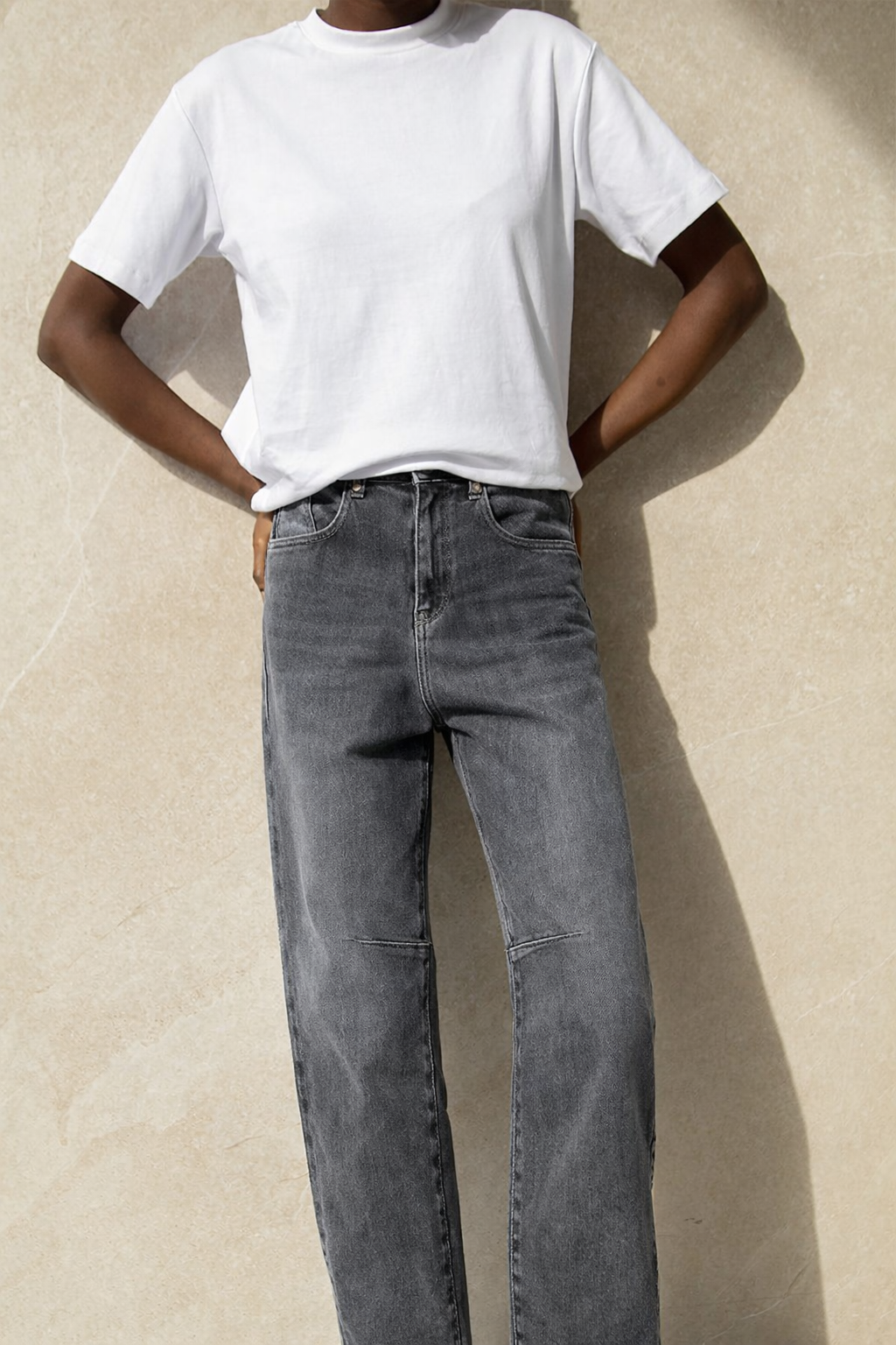 Jeans Balloon Gris - Gris
