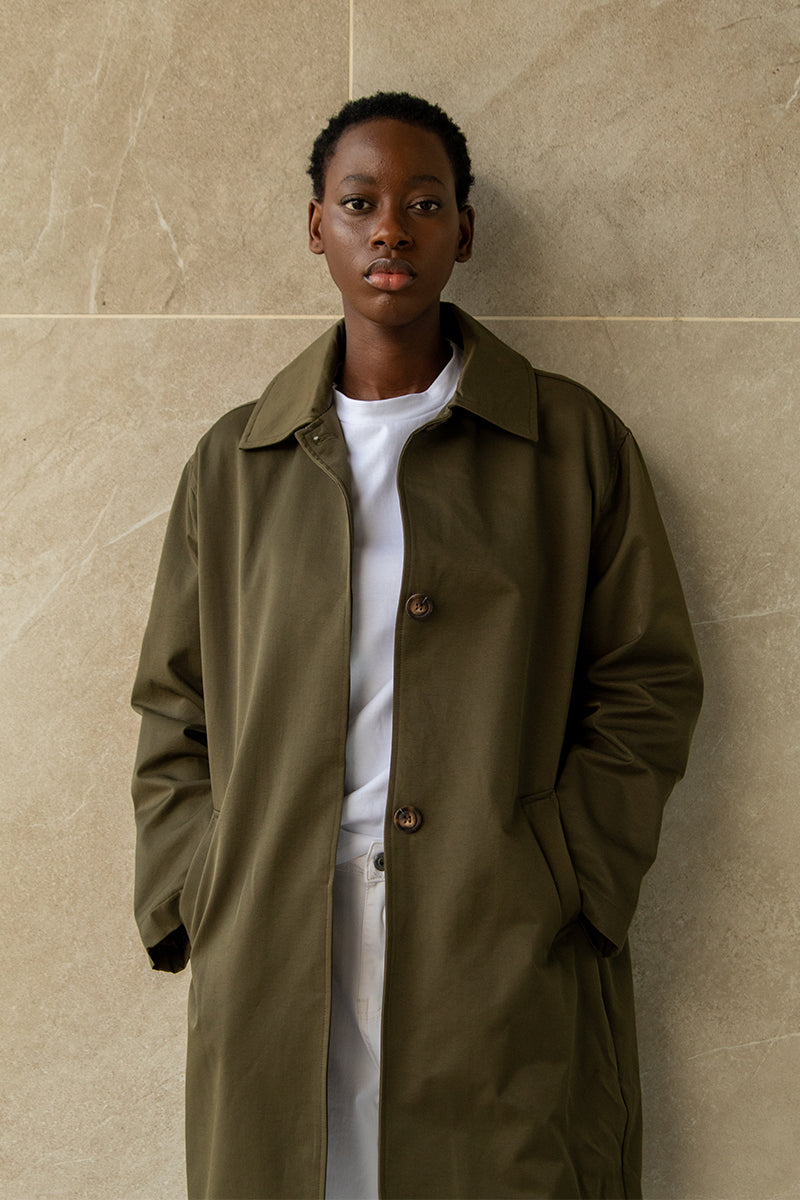 Gabardina Corte Recto