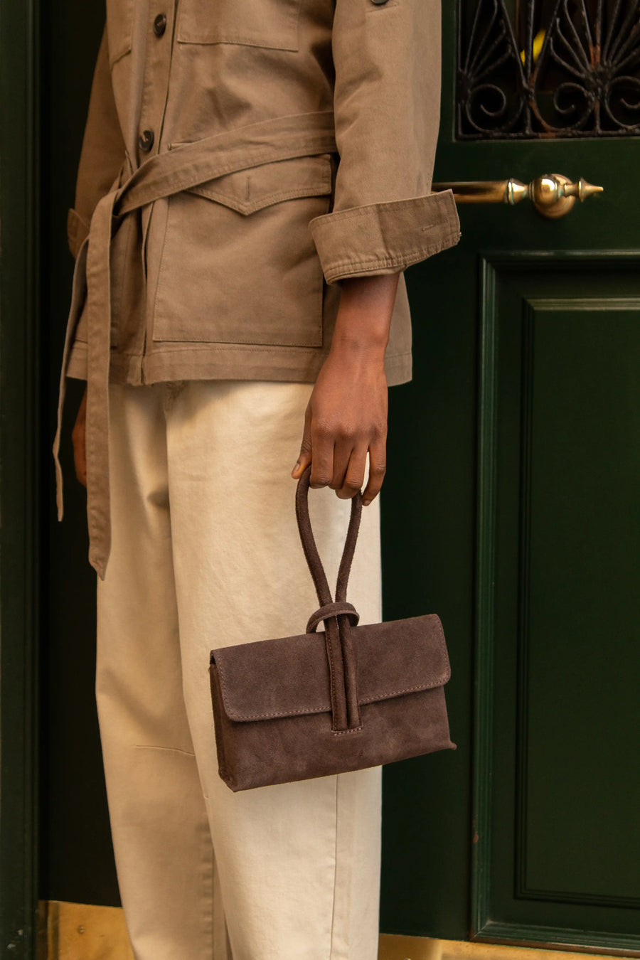 Bolso Clutch Ante - Topo