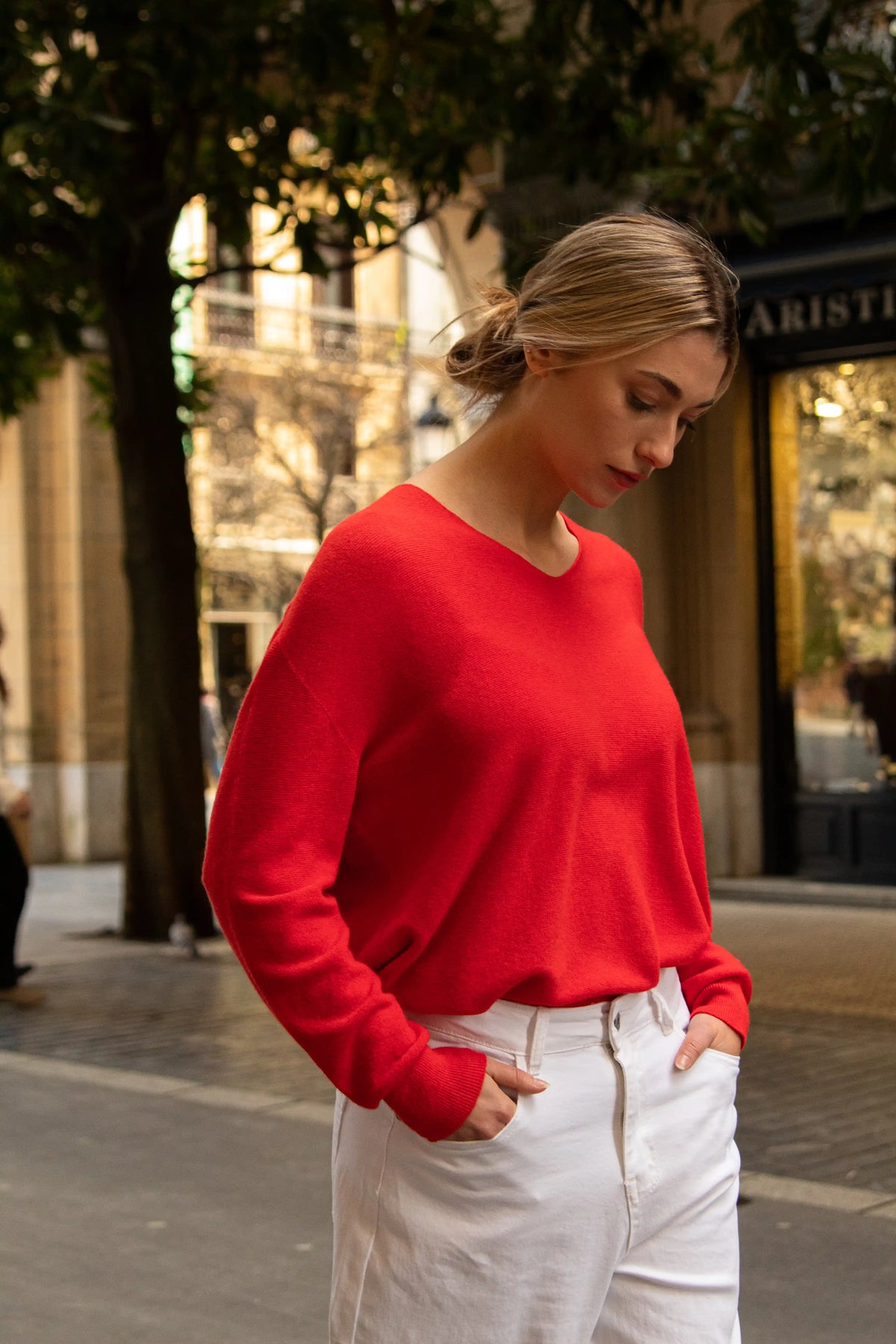 Jersey Cuello Pico - Rojo