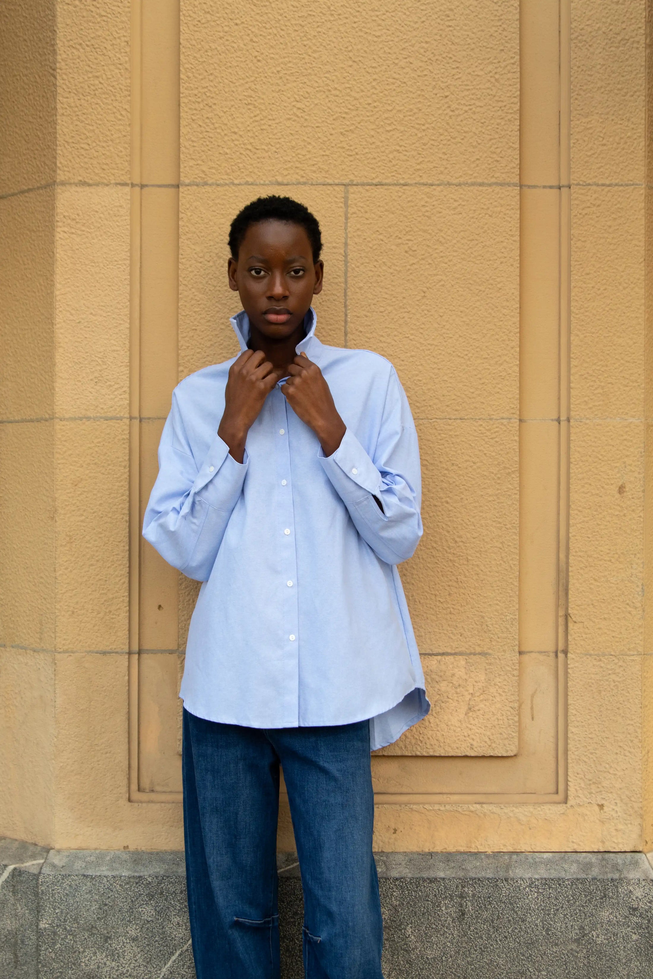 Camisa Clásica Azul