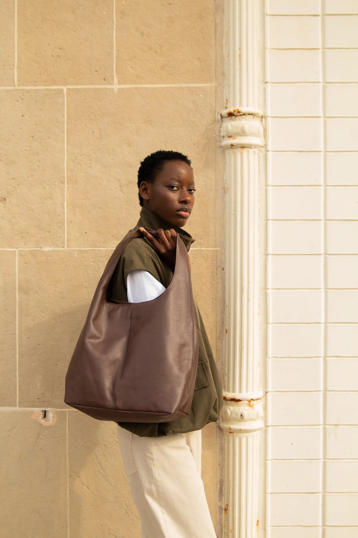 Bolso Shopper Soft - Marrón