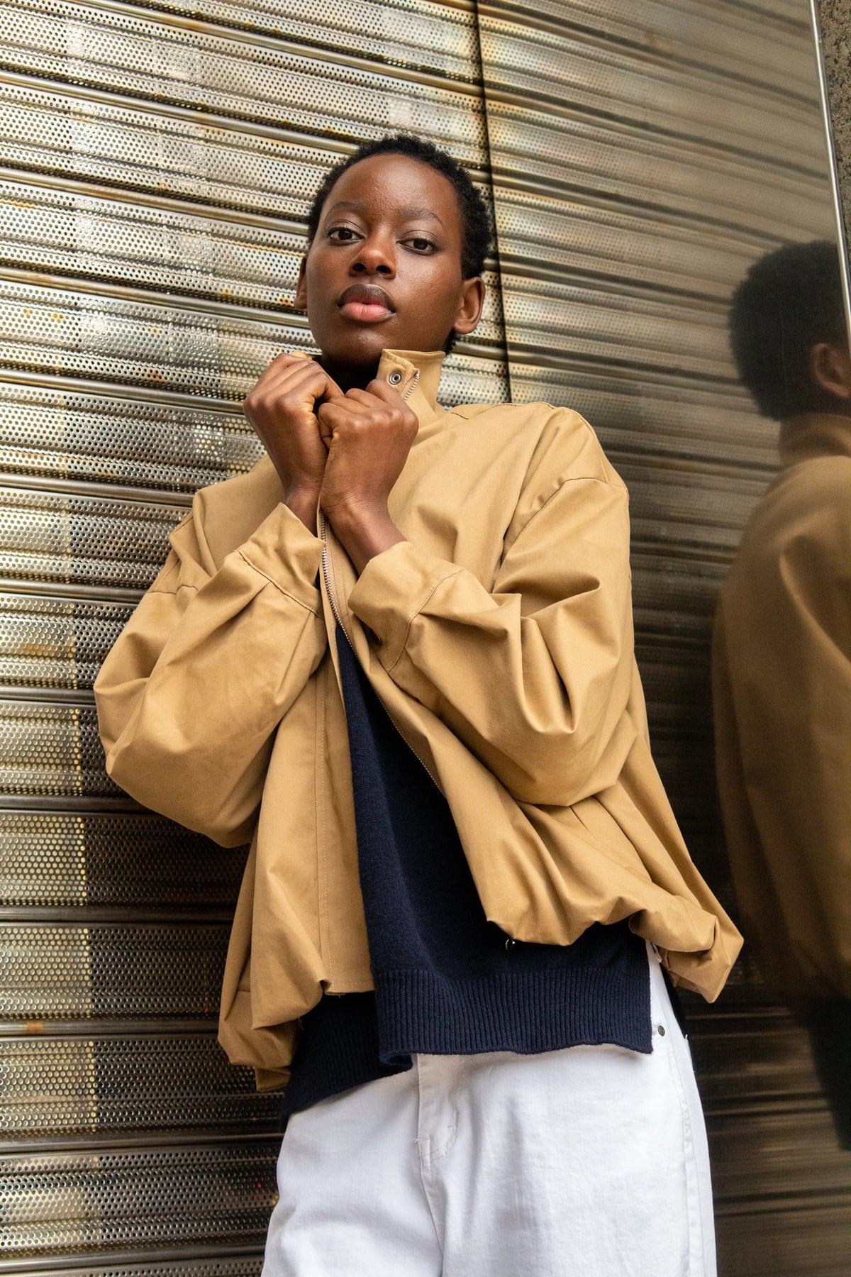 Bomber Técnica Beige - Beige