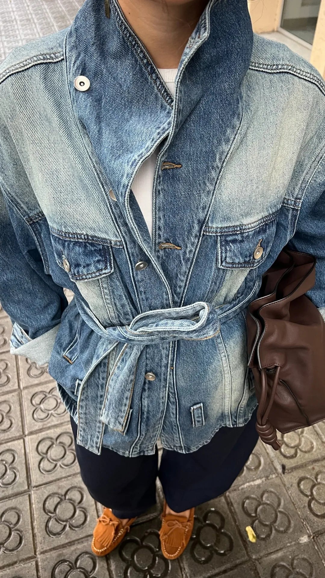 Denim Belted Jacket