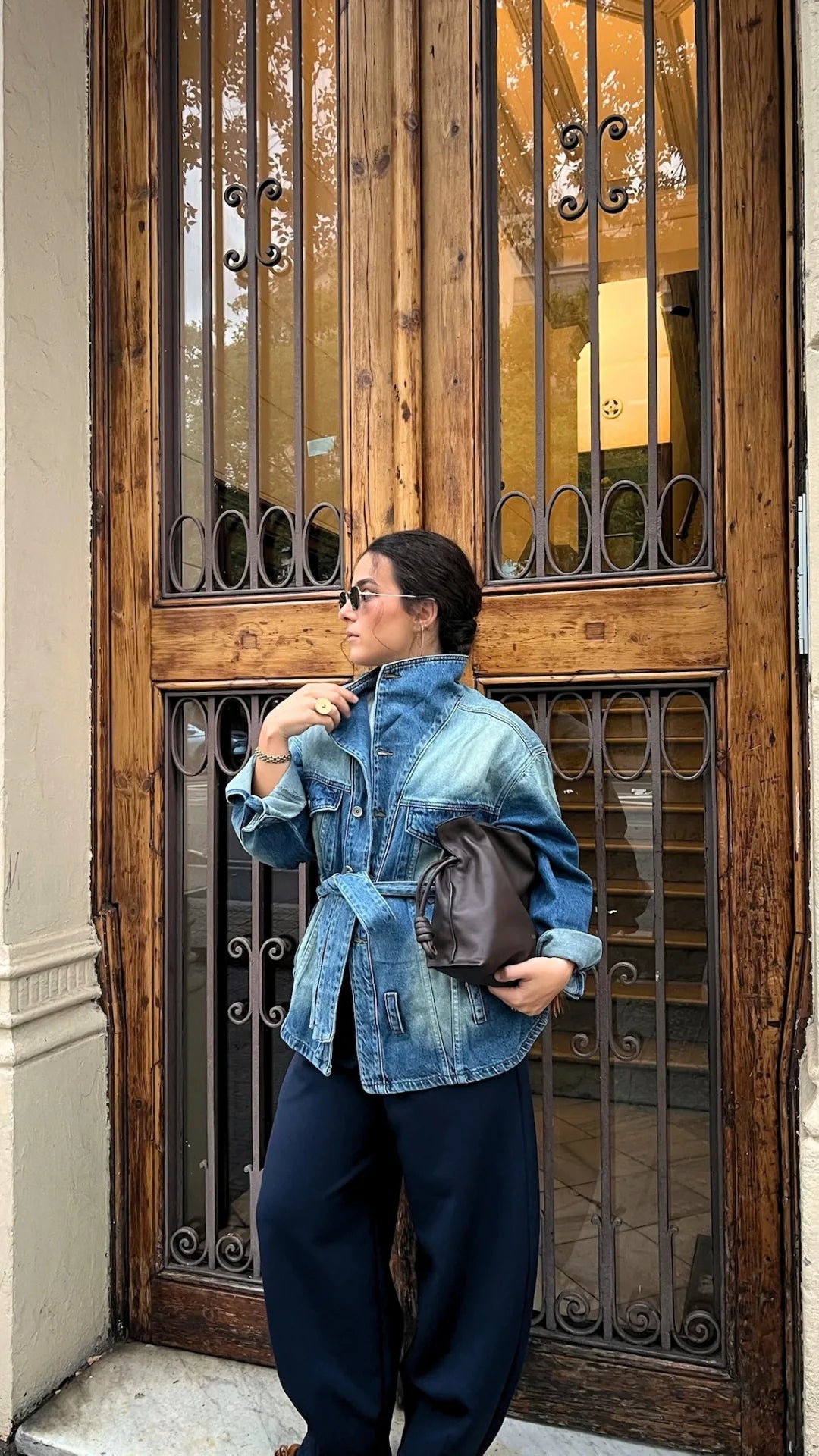 Denim Belted Jacket