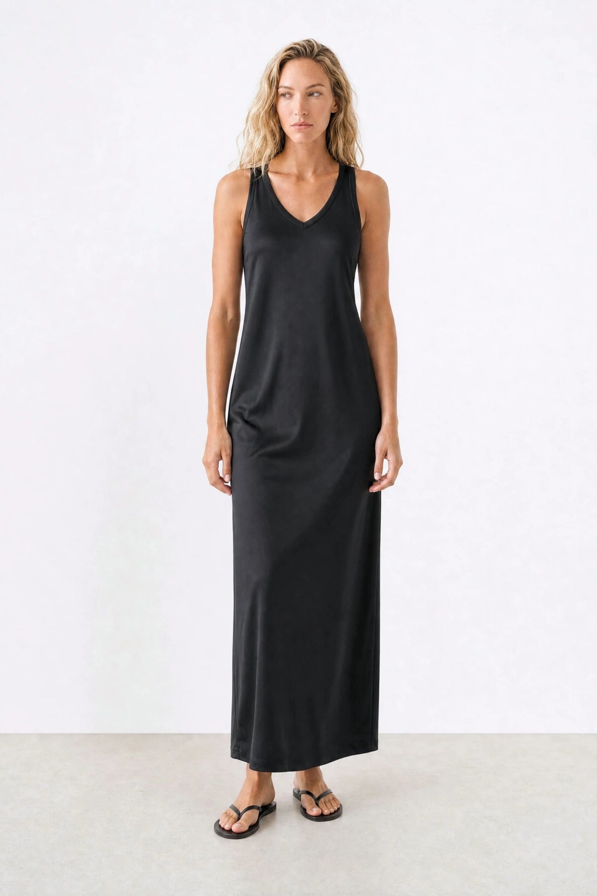 Satin Strap Dress