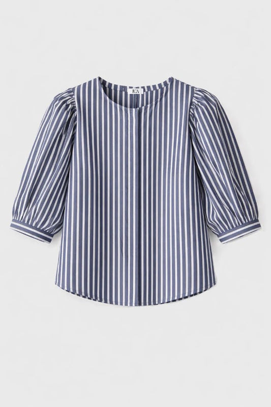 Blusa Rayas Azul - Lua Basque
