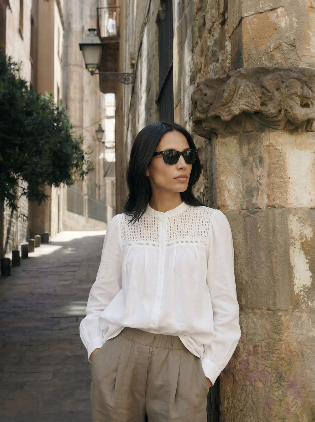 Blusa Troquelado - Blanco