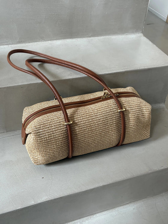 Bolso Baguette Rafia
