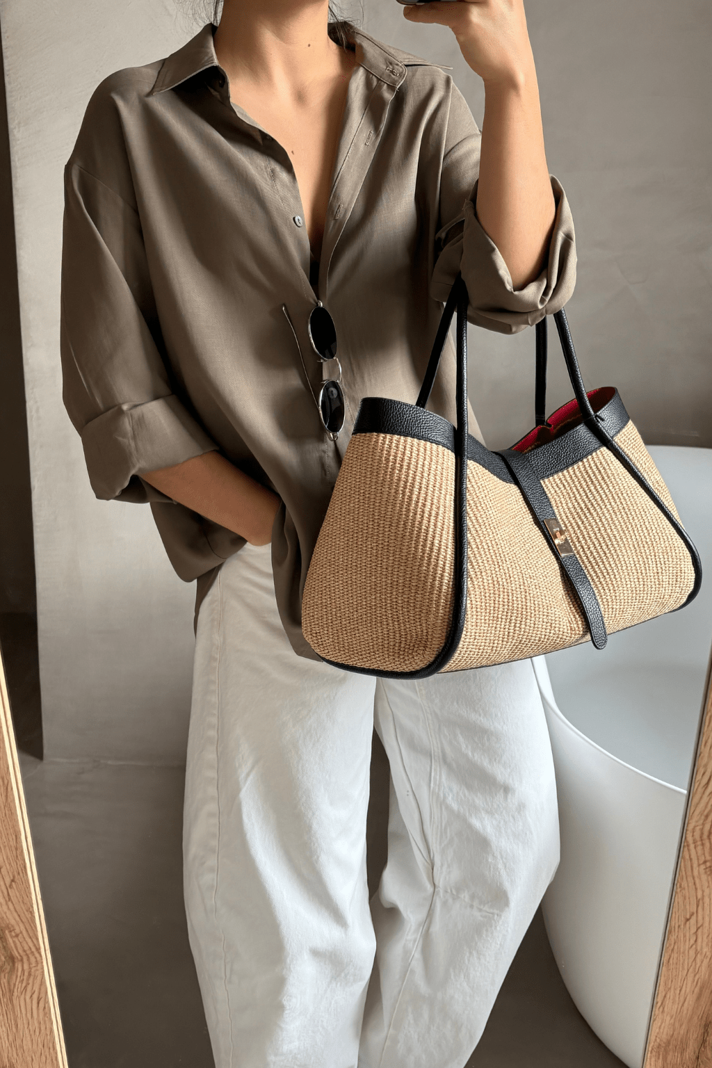 Camisa Safari - Caqui