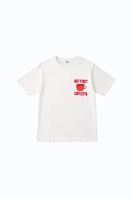 Camiseta But First Cafecito - Lua Basque