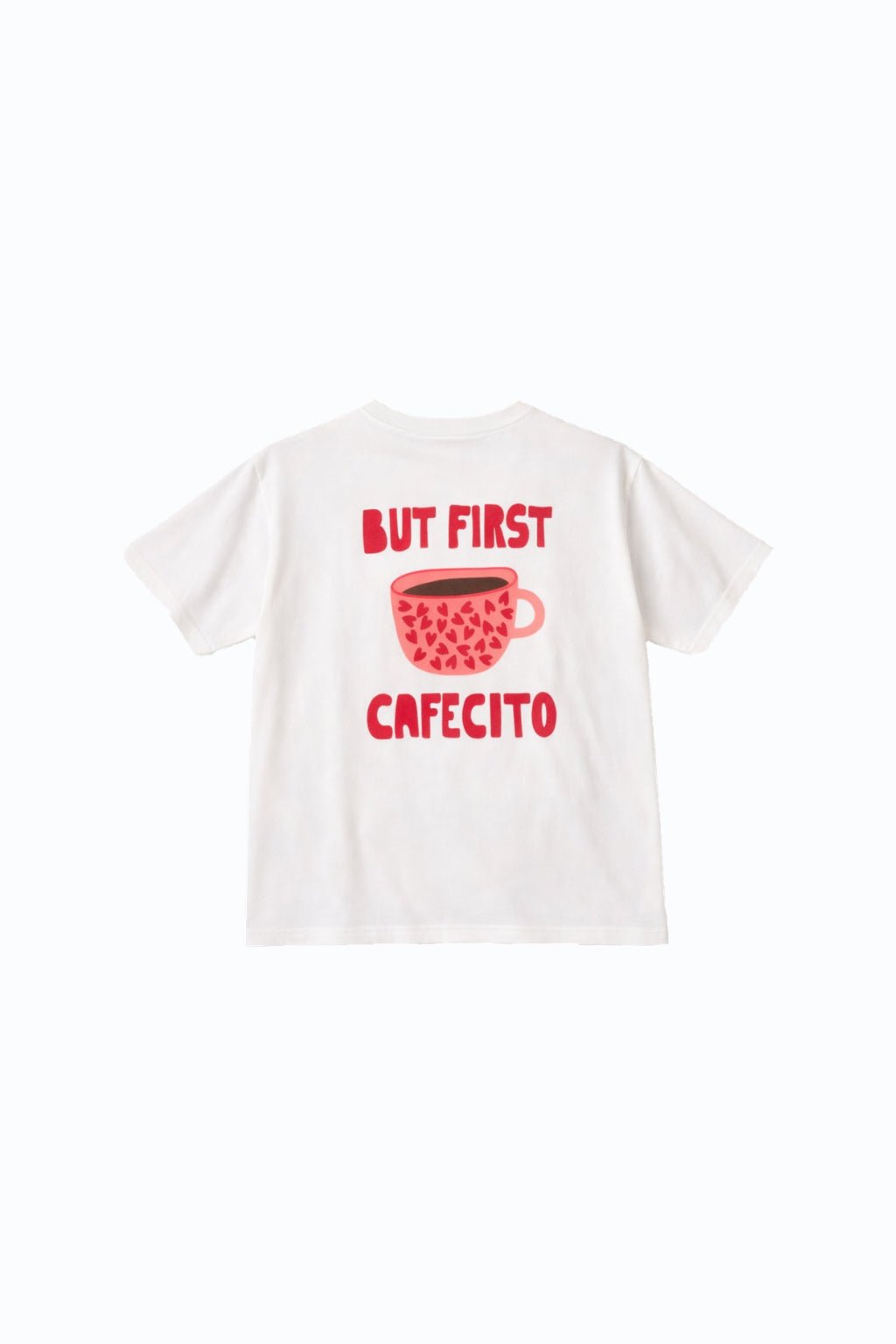 Camiseta But First Cafecito - Blanco