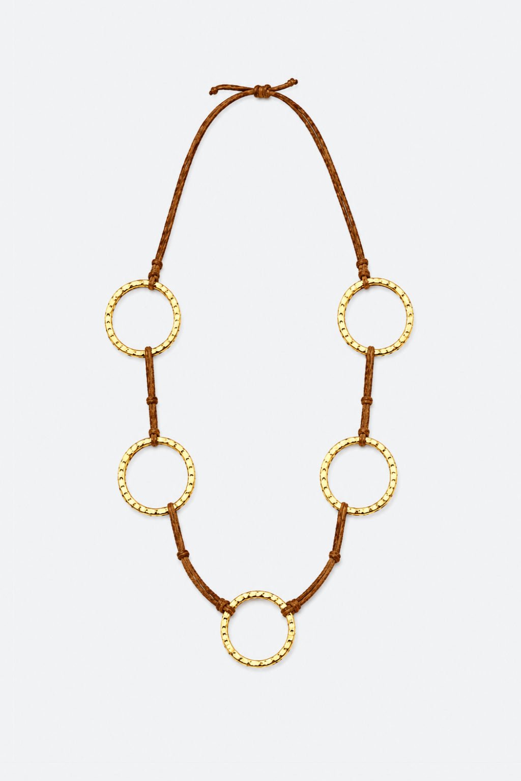 Collar Aros - Marrón
