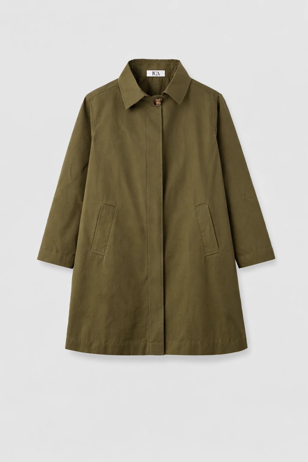 Gabardina Corte Recto - Verde