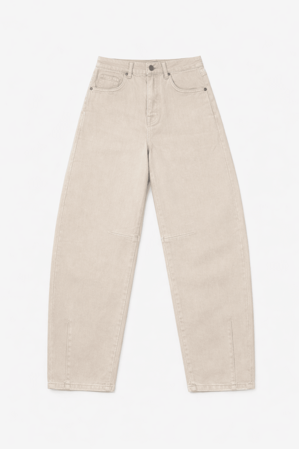Jeans Balloon Beige - Beige