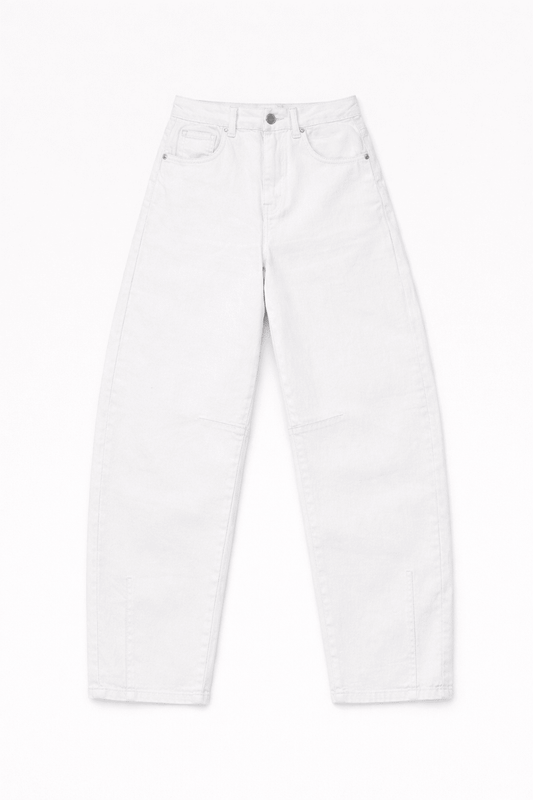 Jeans Balloon Blanco - Lua Basque