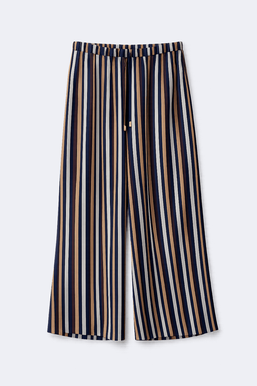 Pantalón Rayas Lino Marino - Lua Basque