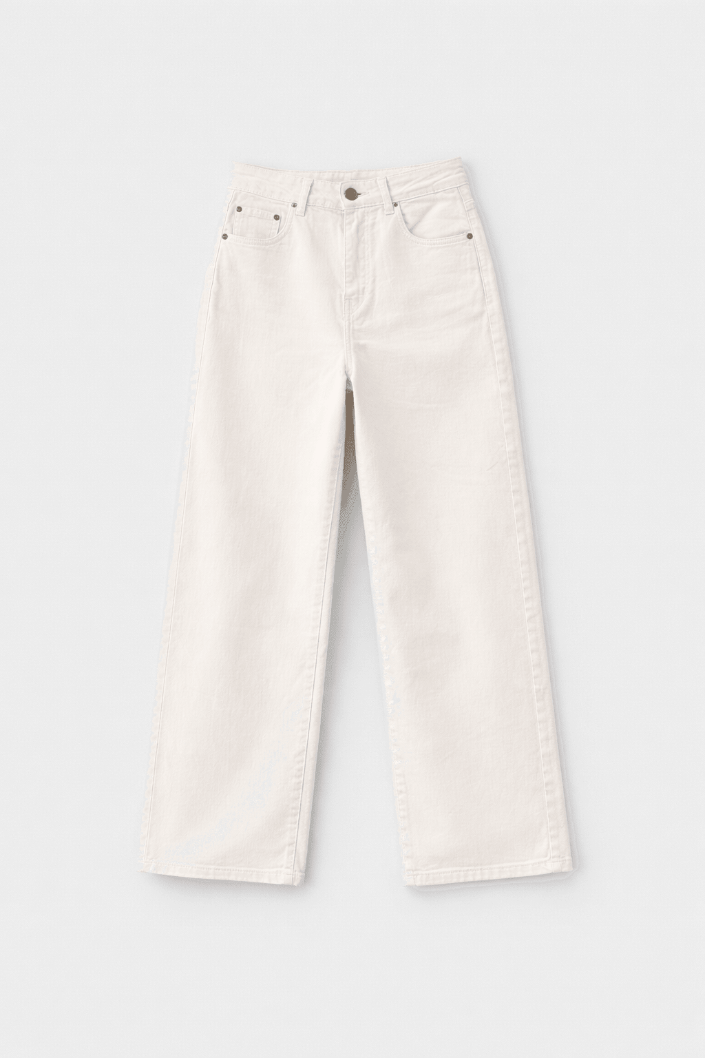 Pantalón Recto - Blanco