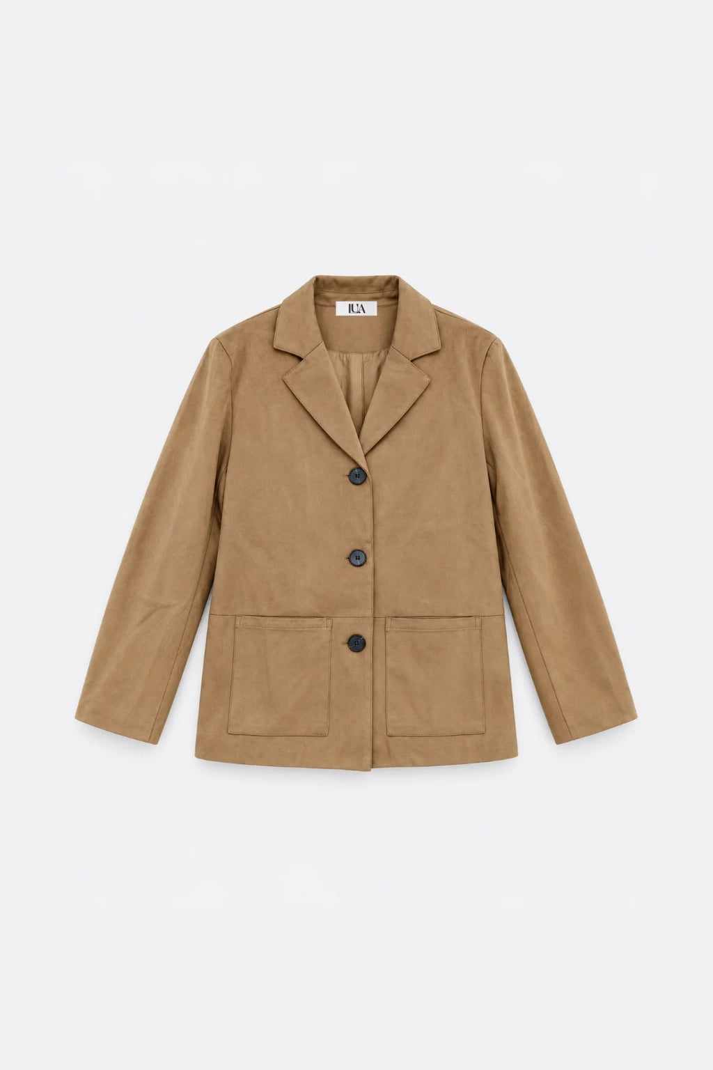 Faux Suede Blazer